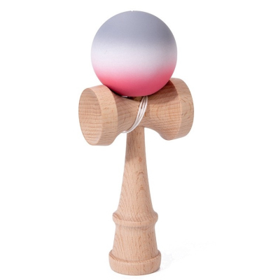 UB Jucarie Interactiva Kendama din Lemn 18 cm model Gradient siliconata COLORATA
