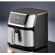 Friteuza cu aer cald Airfryer fara ulei ecran digital tactil functii de gatire presetate sertar cu geam transparent