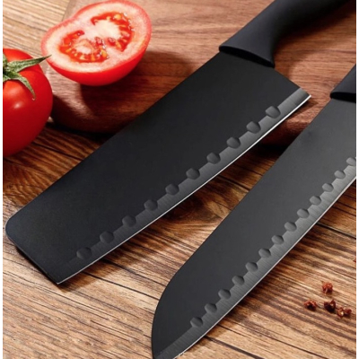 Set bucatarie complet 7 in 1 cutite foarfeca curatator tocator si suport Organizator