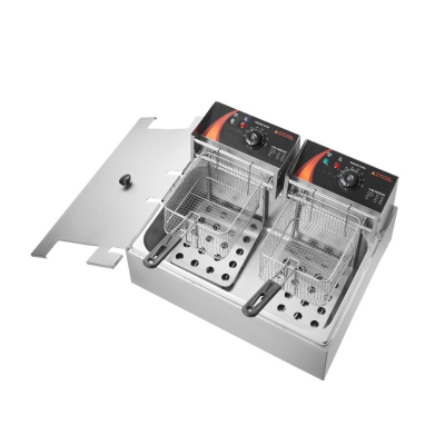 Friteuza Electrica 2500W Capacitate 12 litri din inox pentru uz casnic sau profesional