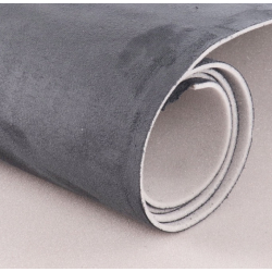 Sul piele sintetica tip Alcantara 0.75 x 2.5m GRI INCHIS tapiterii capitonaje auto