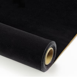 Sul autoadeziv catifea 0.75 x 2.5m NEAGRA pentru mobilier si tapiterii