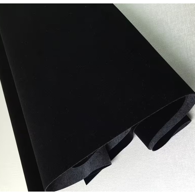 Sul autoadeziv catifea 0.75 x 2.5m NEAGRA pentru mobilier si tapiterii