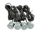 Set 4 Senzori de parcare auto afisaj LED GRI