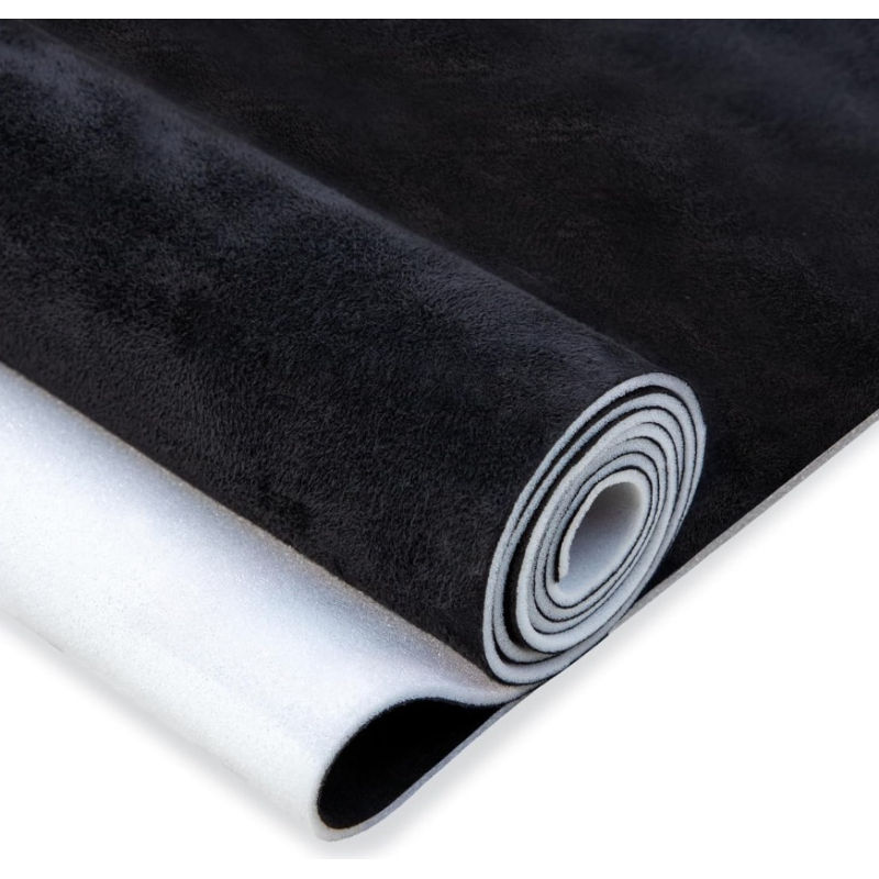 Sul piele sintetica tip Alcantara 0.75 x 2.5m NEGRU tapiterii capitonaje auto