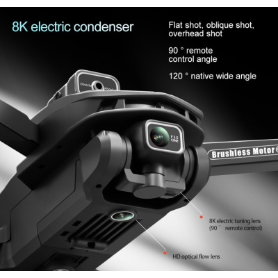 Drona V168 MAX GPS cu camera 8K pliabila 22 min zbor Telecomanda Smart