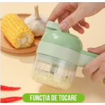 Tocator si maruntitor electric pentru alimente si legume 4 in 1