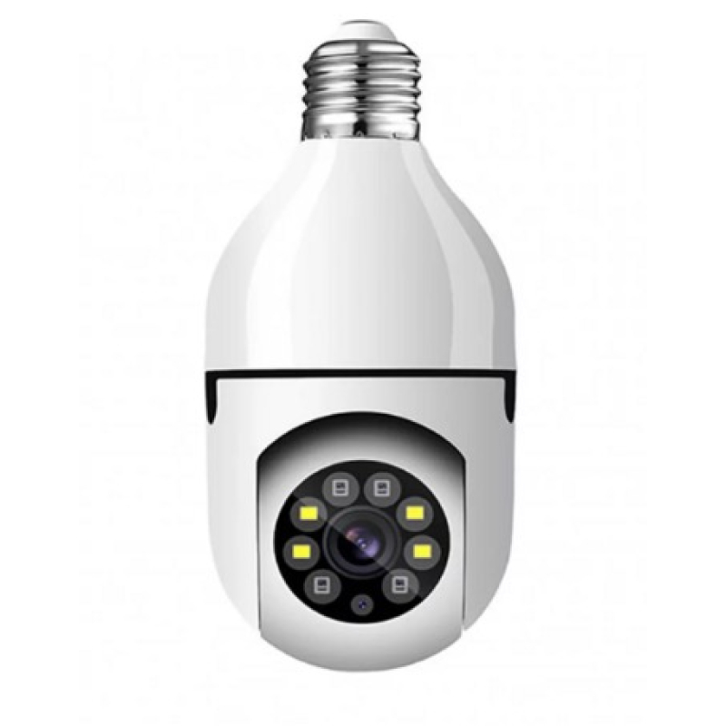 Camera de Supraveghere WiFi Tip Bec cu Rotire 355 Full HD Senzor de Miscare PIR si Audio Bidirectional