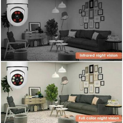 Camera de Supraveghere WiFi Tip Bec cu Rotire 355 Full HD Senzor de Miscare PIR si Audio Bidirectional