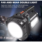 Lanterna de mana W5168 2 autonomie indelungata reincarcabila USB