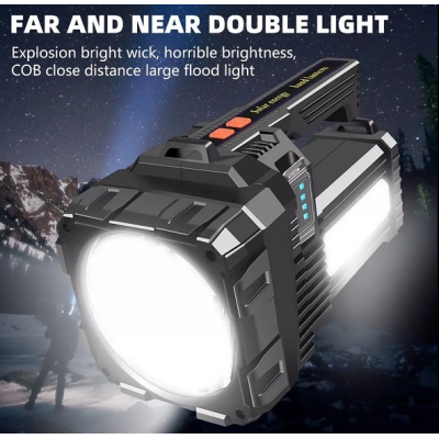 Lanterna de mana W5168 2 autonomie indelungata reincarcabila USB