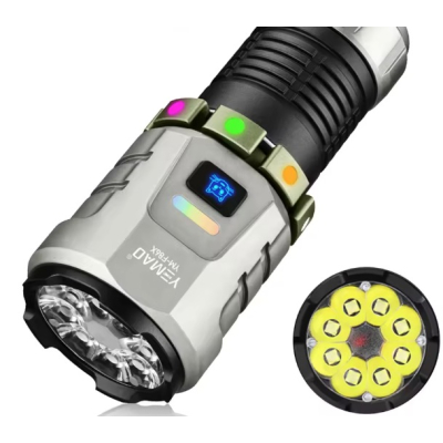 Mini lanterna de mana YM F86X magnetica de 3300 lumeni