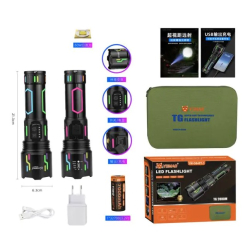 Lanterna YM G640Y 1 cu raza lunga de actiune 4000 lm baterie 32700 5 moduri iluminare si zoom reglabil