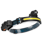 Lanterna de cap LED COB cu inductie W678 si 3 moduri iluminare USB 3W