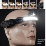 Lanterna de cap LED COB cu inductie W678 si 3 moduri iluminare USB 3W