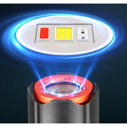 Mini lanterna de urgenta portabila YM M52 reincarcabila de camping 1500LM magnetic spate metalic