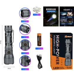 Lanterna tactica de mana YM A60 de 1200LM baterie 18650 carcasa aluminiu