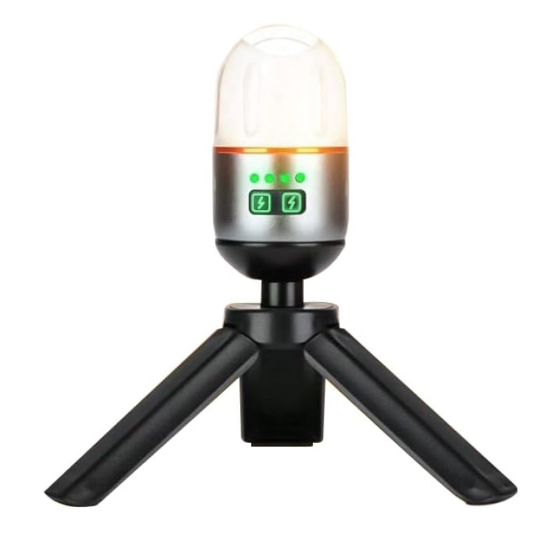Mini Lanterna de camping multifunctionala reincarcabila YM B81 cu baza magnetica si trepied 9 moduri de iluminare