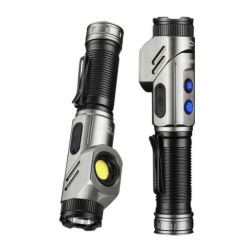 Lanterna tactica de mana YM F303 cu 2 surse de lumina si baza magnetica