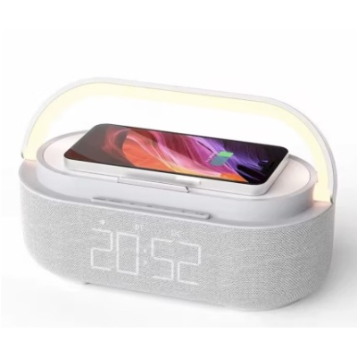 Boxa portabila S305 cu incarcare wireless ceas si lunimi Rgb