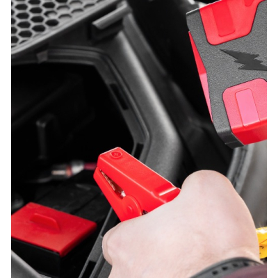 Jump starter power bank cu cabluri de pornire si compresor 10.000 mAh cutie de transport