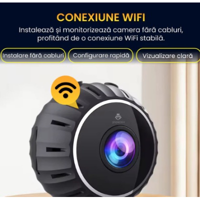 Mini camera X10 WIFI 1080p transmitere live microfon incorporat senzor de miscare mod vedere nocturna