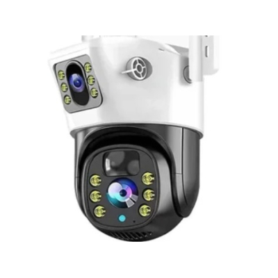 Camera de supraveghere Solara 4K HD 8MP WiFi V380 Senzor de Miscare si Lentile Duble