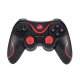 Controler wireless X3 iOS/Android/Windows Bluetooth Baterie reincarcabila Negru/Rosu