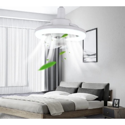 Aplica LED cu 3 functii ventilator incorporat fasung E27 putere 30W