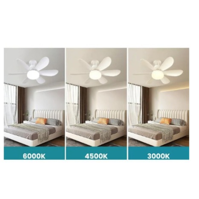 Ventilator tip bec cu Lumina LED functie de temporizare telecomanda design elegant cu 5 palete