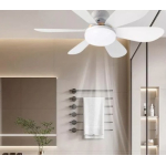 Ventilator tip bec cu Lumina LED functie de temporizare telecomanda design elegant cu 5 palete