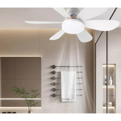 Ventilator tip bec cu Lumina LED functie de temporizare telecomanda design elegant cu 5 palete