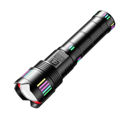 Lanterna profesionala de mana CB 802 cu indicator baterie si incarcare usb C