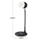 Lampa de birou cu incarcator wireless pentru telefon cu boxa bluetooth pliabila