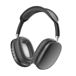 Casti audio P9 Pro Max Wireless Bluetooth sunet 3D difuzor HiFi NEGRU