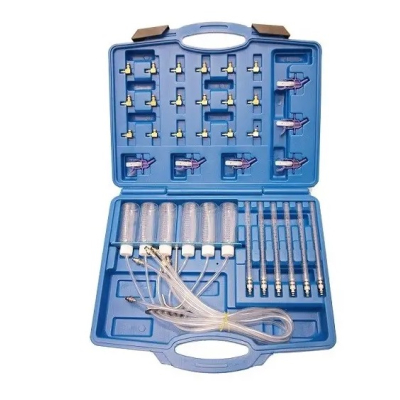 Trusa 36 piese Tester presiune injectoare 6 eprubete 24 de adaptoare 6 recipiente cu tub