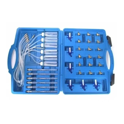 Trusa 36 piese Tester presiune injectoare 6 eprubete 24 de adaptoare 6 recipiente cu tub