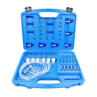 Trusa 36 piese Tester presiune injectoare 6 eprubete 24 de adaptoare 6 recipiente cu tub