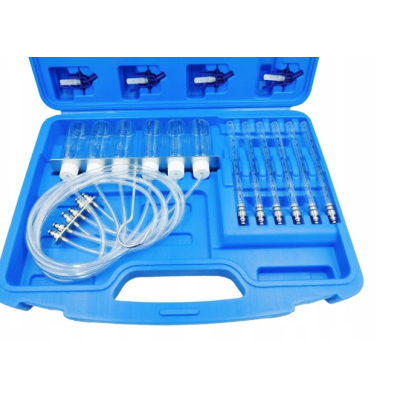 Trusa 36 piese Tester presiune injectoare 6 eprubete 24 de adaptoare 6 recipiente cu tub