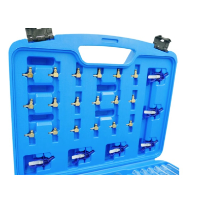 Trusa 36 piese Tester presiune injectoare 6 eprubete 24 de adaptoare 6 recipiente cu tub