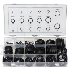 Cutie 220 piese Garnituri oringuri negre cauiciuc 