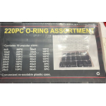 Cutie 220 piese Garnituri oringuri negre cauiciuc 