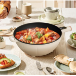 Tigaie electrica multifunctionala 2 in 1 cu capac 30cm capacitate 4L putere 1350W gatire fara aragaz