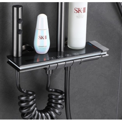 Set de dus inteligent pentru baie cu afisaj digital mixer pentru baie cu 4 functii dus tip ploaie si bideu