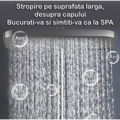 Set de dus smart cu afisaj LED control termostatic si 4 moduri pulverizare Tehnologie Avansata