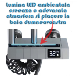 Set de dus smart cu afisaj LED control termostatic si 4 moduri pulverizare Tehnologie Avansata
