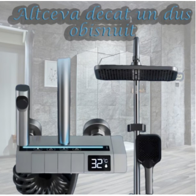 Set de dus smart cu afisaj LED control termostatic si 4 moduri pulverizare Tehnologie Avansata