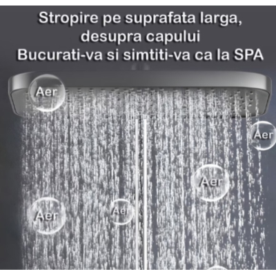 Set de dus smart cu afisaj LED control termostatic si 4 moduri pulverizare Tehnologie Avansata