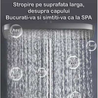Set de dus smart cu afisaj LED control termostatic si 4 moduri pulverizare Tehnologie Avansata