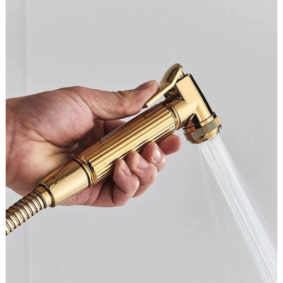 Set coloana de dus PREMIUM cu design elegant in NEGRU si AURIU